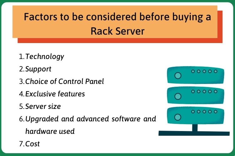 Factors to be considered before buying a rack server