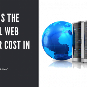 What is the actual Web Server cost in India?