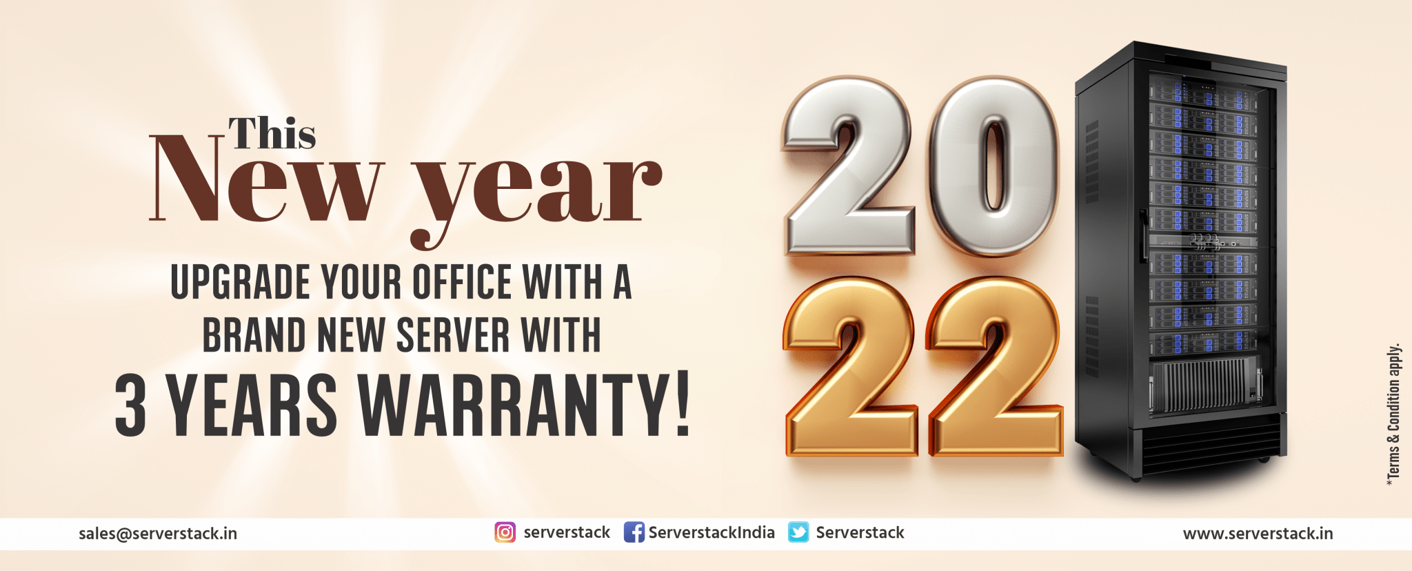 Serverstack Banner 3yrs warranty