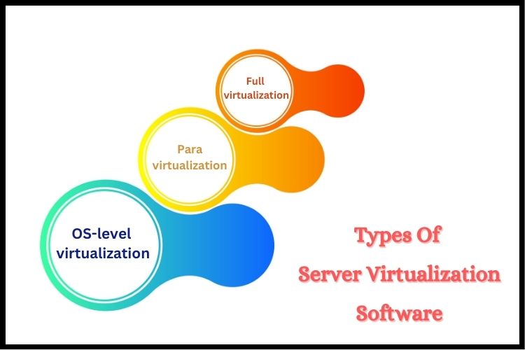 What are the types of server virtualization software?