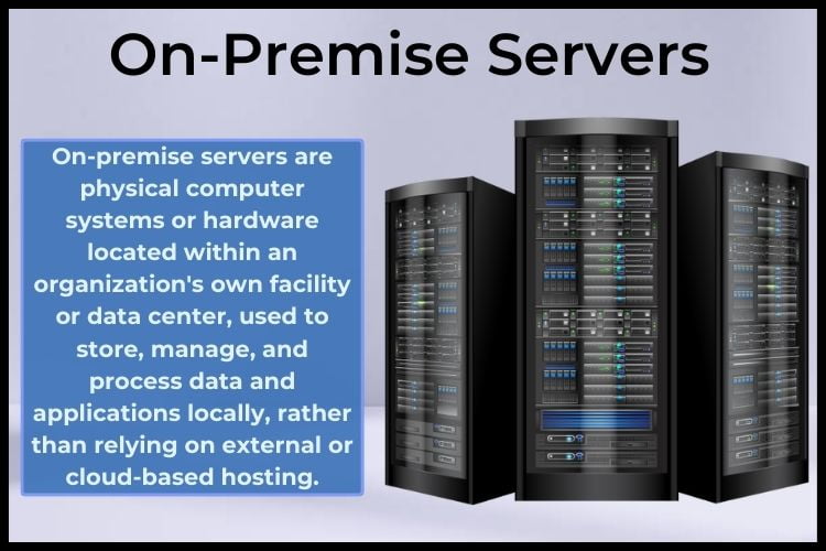 On-premise servers are physical computer systems