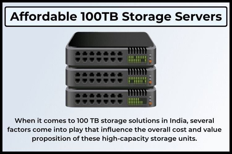 Affordable 100TB storage server in India