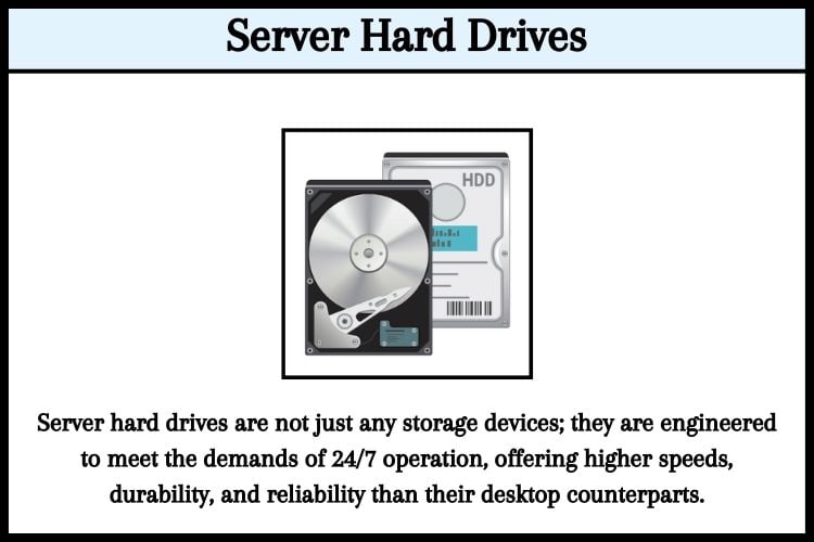 The heart of any server is its hard drive